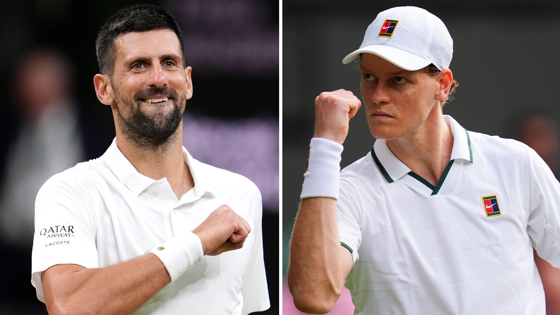 Sinner, Djokovic'in